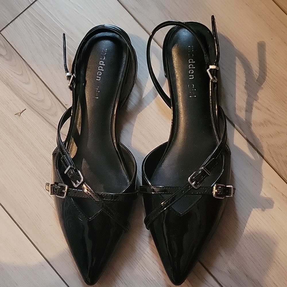 Madden Girl Black Strappy Women's Shoes